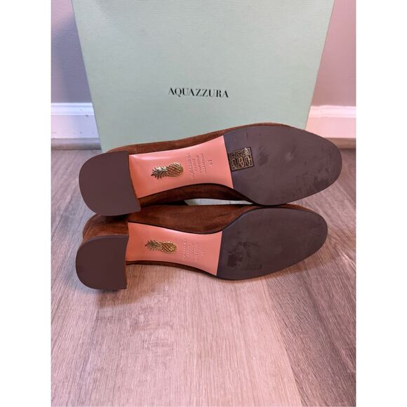 AQUAZZURA Saint Honoré 50 suede ankle boots Size EU41/US11 $950 - Picture 11 of 12